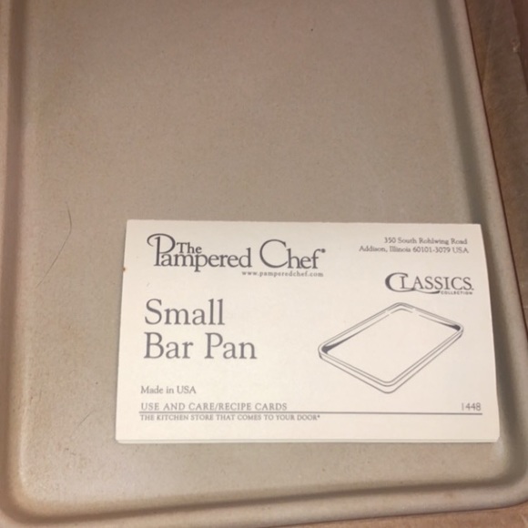 Pampered Chef small bar pan - Picture 2 of 2